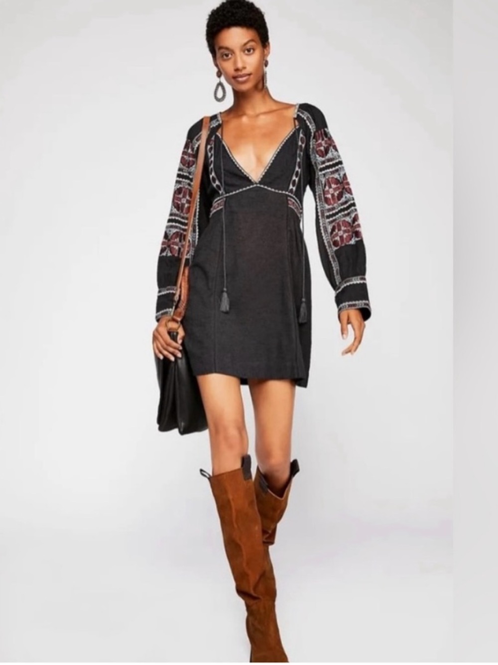 FREE PEOPLE EMBROIDERED DRESS